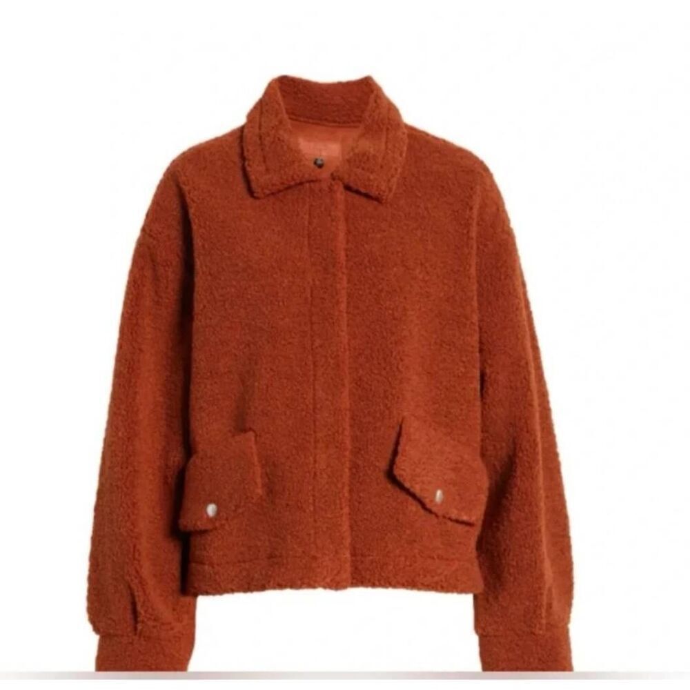 Blank NYC Bonded Faux Shearling‎ Jacket Sz S Tough Cookie Oversized Teddy Coat